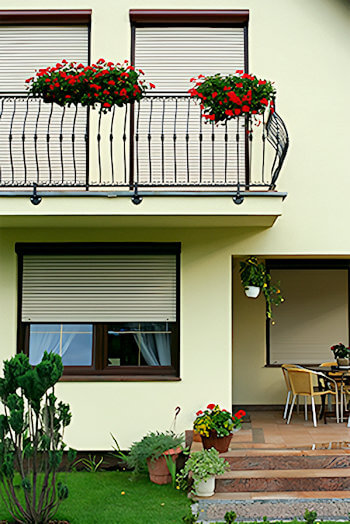 Volets intégrés à la façade sans ponts thermiques